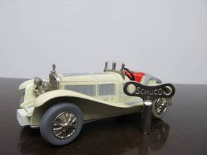 lot 84 image: Vintage SCHUCO Micro-Racer Car wKey - WhiteCream Mercedes SSK