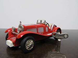 lot 97 image: Vintage SCHUCO Micro-Racer Car wKey - Red Mercedes SSK