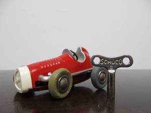 lot 106 image: Vintage SCHUCO Micro-Racer Race Car wKey - Red 1042