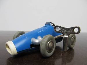 lot 115 image: Vintage SCHUCO Micro-Racer Race Car wKey - Blue 1040