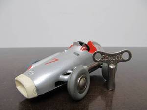 lot 129 image: Vintage SCHUCO Micro-Racer Race Car wKey - Silver 1043