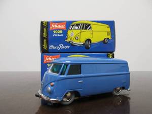 lot 153 image: Mint in Box SCHUCO Volkswagen VW Bulli 1029 Van - Blue