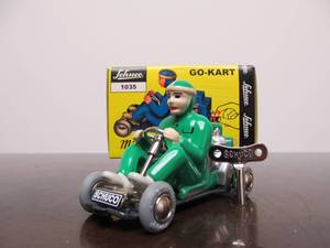 lot 183 image: Vintage SCHUCO Micro-Racer GO-KART wKey - Green wOriginal Box