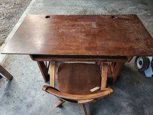 Old Desk and Chair
