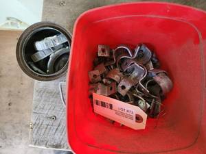 Miscellaneous conduit clamps and bushings.