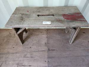 Antique Wooden Bench  Stool