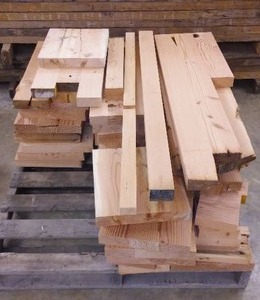 DOUGLAS FIR DROPS, VARIOUS SIZES, MOST APPROX 1-34 THICK