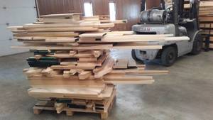 HUGE LOT POPLAR CNC DROPS, MOST 34 & 1-14 THICK, LENGTHS UP TO 8