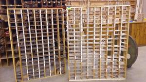 2 SHOP BUILT SHELF UNITS