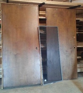 SOLID CORE DOORES, 1 PRE-HUNG, 1 SLAB ONLY, 1 REPLACEMENT SCREEN