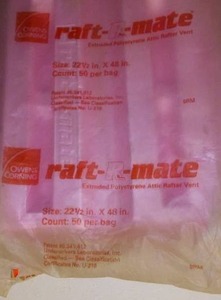 KRAFT R MATE ATTIC RAFTER VENTS - NEW UNOPENED PKG - 50 PCS, 22.5X48
