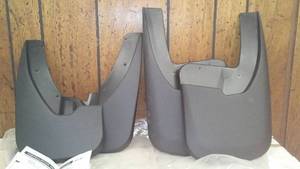 MUD GUARDS FOR FRONT & REAR OF RAM PICKUP, NEW, NEVER INSTALLED, FITS 2009-2018