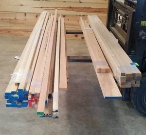 ASH, HICKORY, POPLAR, RED OAK, CHERRY MISC MOULDINGS & DROPS 8-12