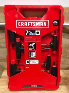 lot 29 image: Craftsman T-Handles 7-Pc Set Mm Model # CMHT26016