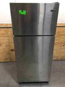 lot 2 image: Frigidaire 16.3 Cu. Ft. Top Freezer Refrigerator Model # FFHT1621TS1