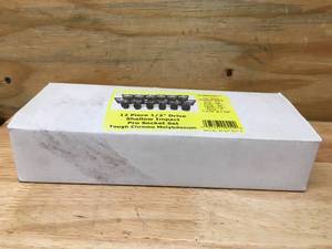 lot 113 image: Power Built 12 Piece 12 Drive Shallow Impact Pro Socket Set