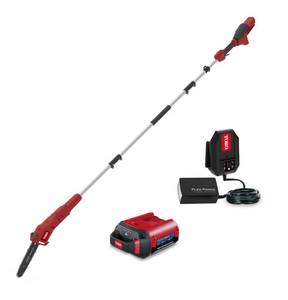 lot 131 image: TORO 60V MAX 10 in. (25.4 cm) Brushless Pole Saw with 2.0Ah battery and Charger