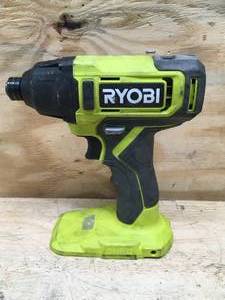lot 118 image: RYOBI ONE 18V Cordless 14 in. Impact Driver Model # PCL235 - Tool Only