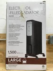 lot 156 image: Electric Oil - Filled Radiator 1500 Watts