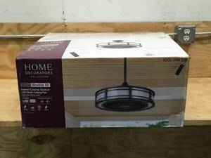 lot 8A image: Home Decorators Collection 23 Brette 3 LED Drum Ceiling Fan