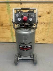 lot 197 image: HUSKY 20 Gal. 165 PSI Vertical Electric Quiet Air Compressor