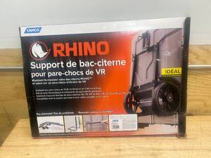 lot 198 image: Camco Rhino RV Bumper Mount Tote Tank Holder - Crafted of Powder-Coated Steel & Features Heavy-Duty Straps - Fits Both 4 & 4-12 Bumpers (39010)