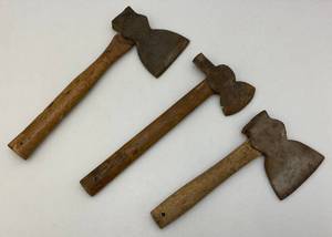 lot 19 image: Three Vintage Short Handle Axes