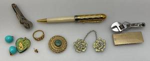 lot 57 image: Misc. Jewelry & Money Clips