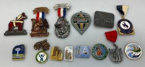 lot 135 image: Misc. Vintage Trail Medallions & More