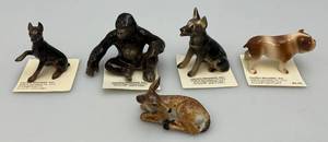 lot 176 image: Misc. Miniature Hagen-Renaker Animals (Some On Card)