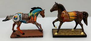 lot 198 image: The Trail Of Painted Ponies Indian Summer & Dreamwalker  Numbered Collectibles (T)