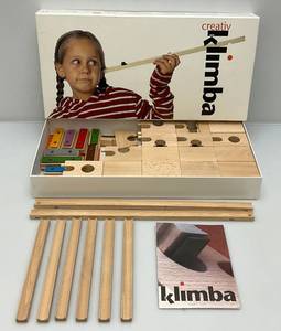 lot 214 image: RARE Klimba Kids Wood Block Playset (CL)