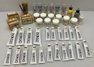 lot 225 image: Misc. Acrylic Paints Including Golden Brand & More (CL)