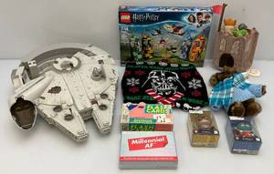lot 239 image: Misc. Toys Including LEGOS (Harry Potter), STAR WARS, MWT Maileg & More (Used) (CL)