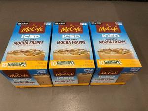 lot 13 image: KS 2   (6) - McCafe Iced Mocha Frappe K-Cup Pods - 4 Boxes