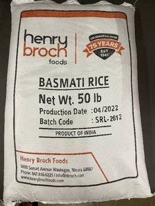 lot 367 image: Henry Broch Foods Basmati Rice 50 lb Bag