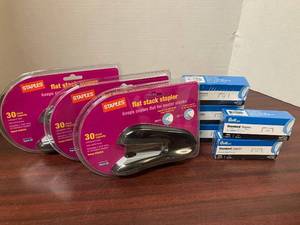 Flat Stack Staplers and Staples
