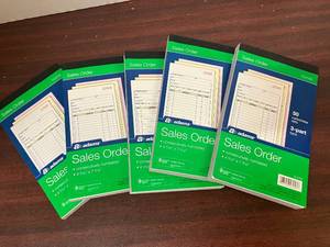 Sales Order Receipt Books