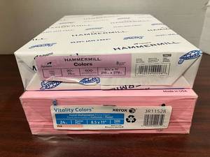 Lilac and Pink Copy Paper