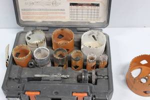 lot 60 image: RIDGID Hole Saw Cutting Tips Set, 9 Tips From 34 Up To 2 12 And mm Diameters