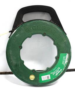 lot 65 image: Greenlee 436-10 Nylon Fish Tape 100 Ft Long X 316 Inch Diameter (30.5 Miters X 4.8 mm Diameter)