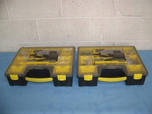 lot 74 image: (2) Stanley, Professional Deep Organizers with individual compartments
