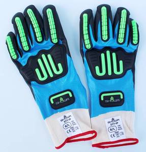 lot 103 image: Showa 377-IP Work Winter Gloves Nitrile Coated, Impact Protection, 3 Pairs Large Size