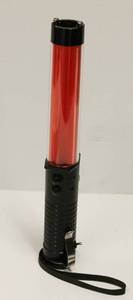 lot 88 image: Bright Safety LED Traffic Baton Flashlight Stick With Self - Whistle, Front Light & Magnetic Base New In Box