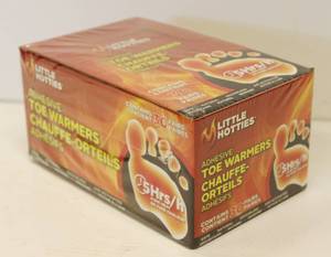 lot 143 image: Little Hotties Toe Warmers, 30 Pairs, Safe, Natural, Odorless, Air- Activated.