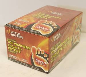 lot 145 image: Little Hotties Toe Warmers, 30 Pairs, Safe, Natural, Odorless, Air- Activated.