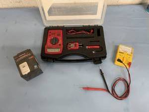 lot 155 image: Miscellaneous Electrical Testing Equipment - Analog AND Digital Multi-Meters