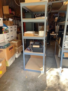 lot 157 image: Two (2) Shelving Units  Metal Garage Shelving - Please Note - Apple Valley Pick-up Location