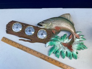 Fish Barometer Thermometer Wall Dcor
