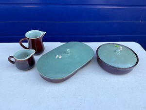 Red Wing Village Green Pottery Lot